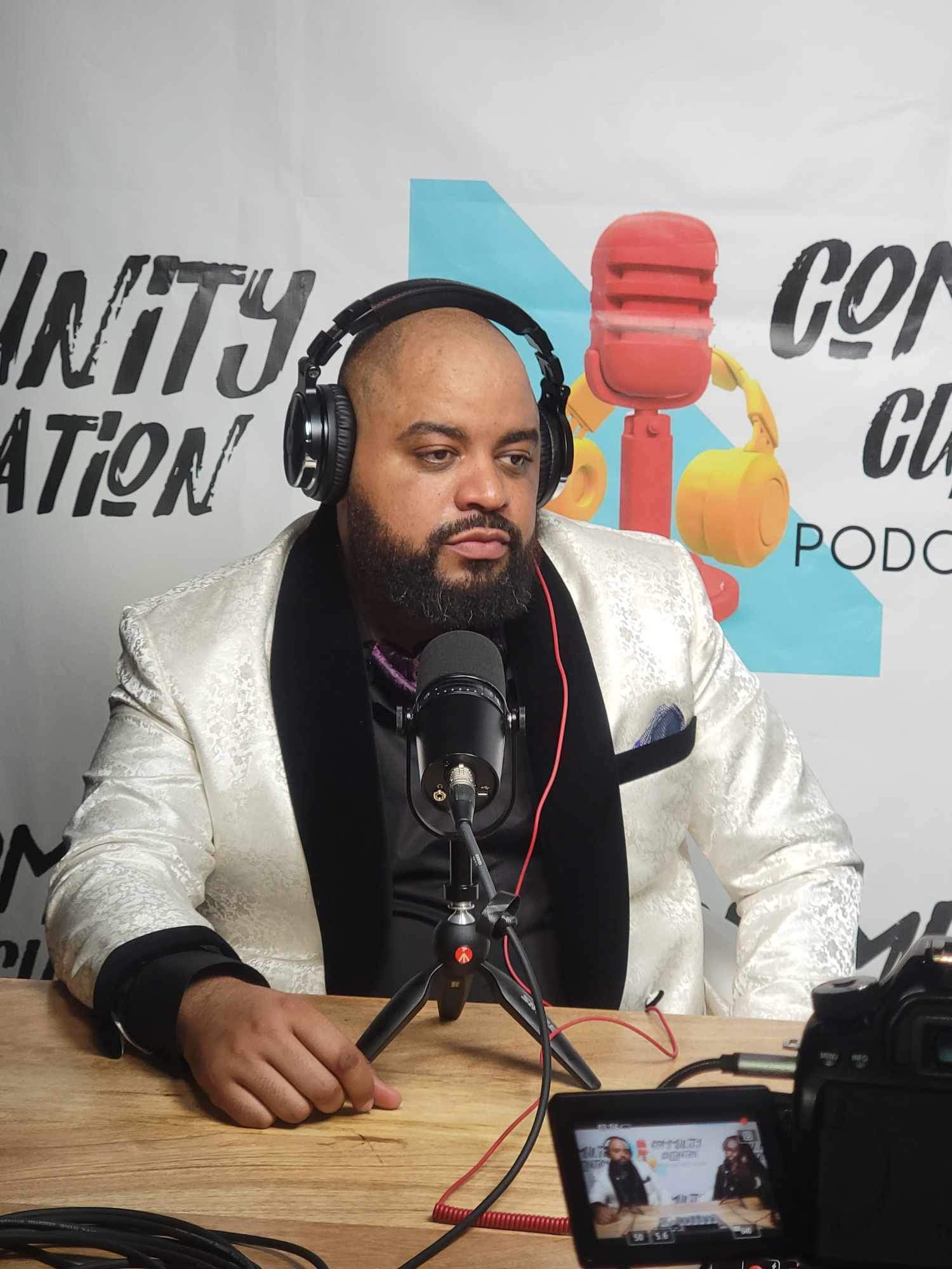 Community Cultivation Podcast — host on mic